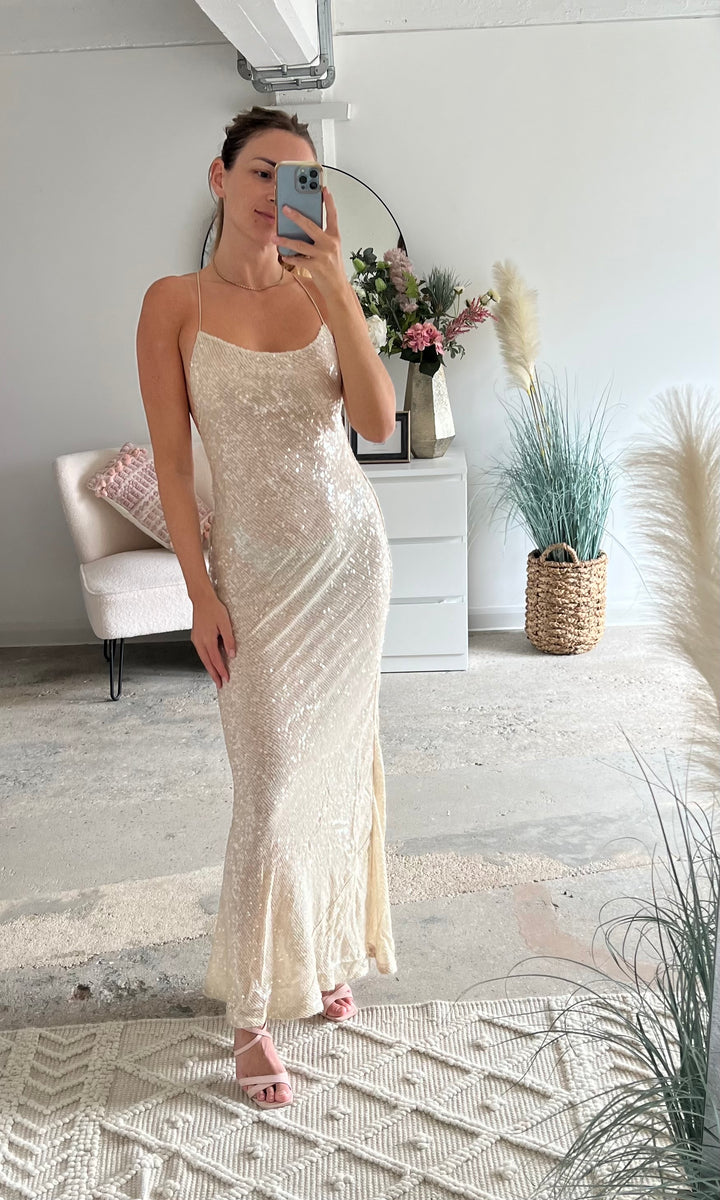 Rat & Boa Olympia Sequin Maxi Dress | Bridal Dress Hire – Only Once
