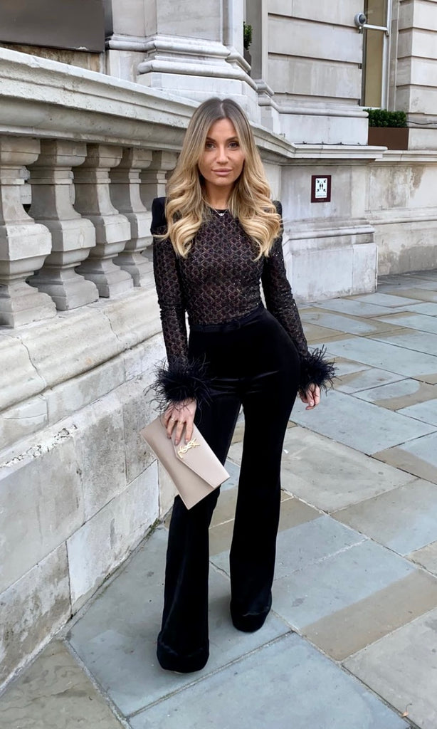 Monique Jumpsuit in Black for cocktail dress hire