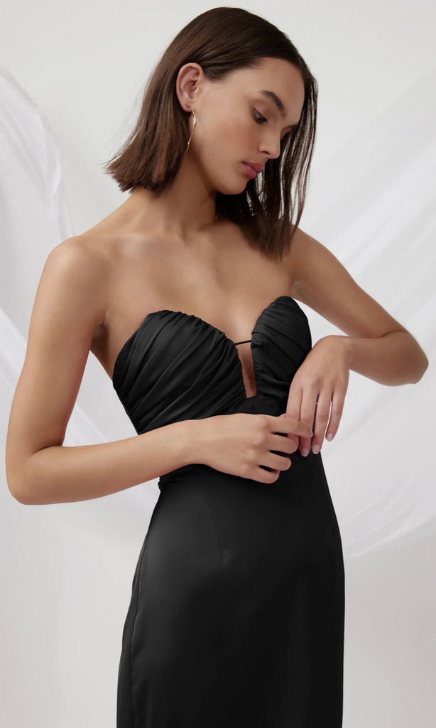 Magnolia Maxi Dress in Black for black tie dress hire