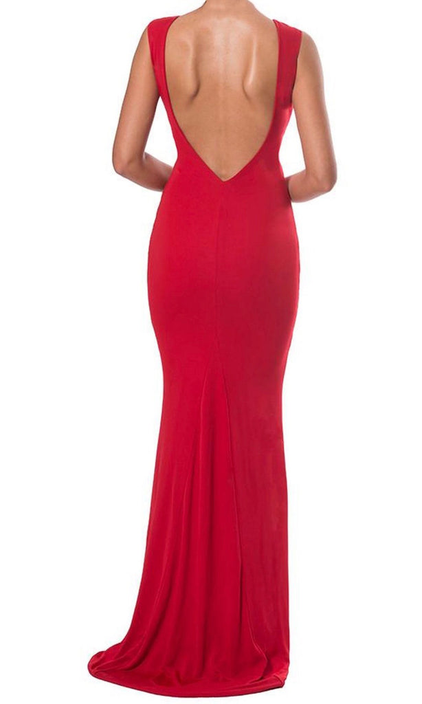 Dina Maxi Dress in red for prom dress hire